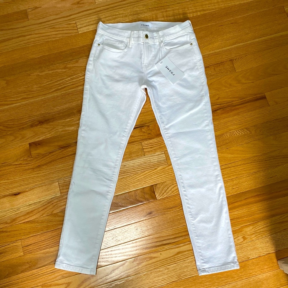 Frame Denim White Jeans